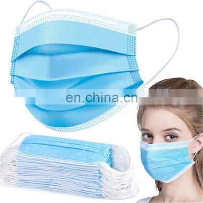 Adjustable nose clip protective non-woven 3ply disposable face mask