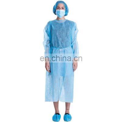 Disposable Isolation Gown PP Protective Gown Non-woven Single-use Protective Apparel from China Factory