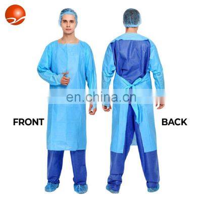 Disposable Plastic Waterproof Medical Isolation Gown CPE Gown for Visitor/Doctor/Nurse/Patient Gown