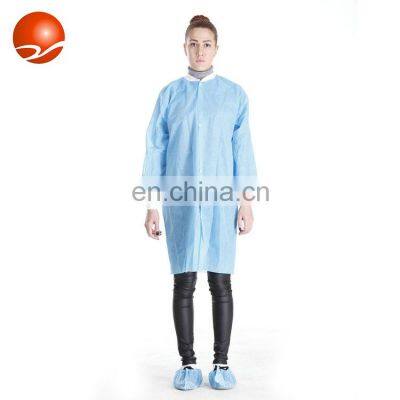 Disposable High Quality PE/PP Medical SMS Hospital Isolation Gown Protective Surgical Gown/Lab Coat