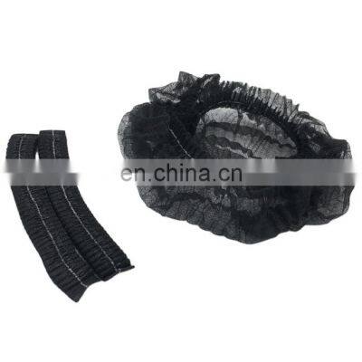 Disposable bouffant caps Non-Woven mob caps breathable anti dust hair net cap with elastic band lightweight