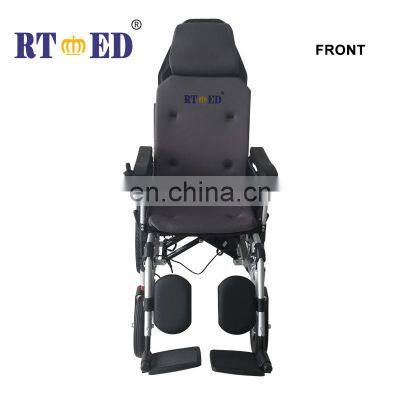 High back electric wheelchair can climb for disable