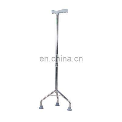 Elderly Folding Three legs Walker Height Adjustable Aluminum Safe Walking Stick Non-Slip Forearm