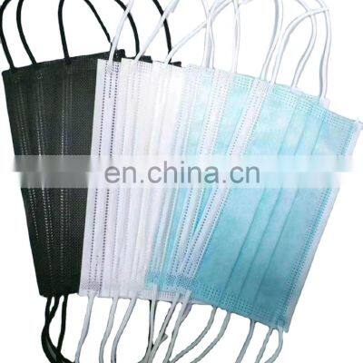 White list 3ply surgical mask blue/black /white color