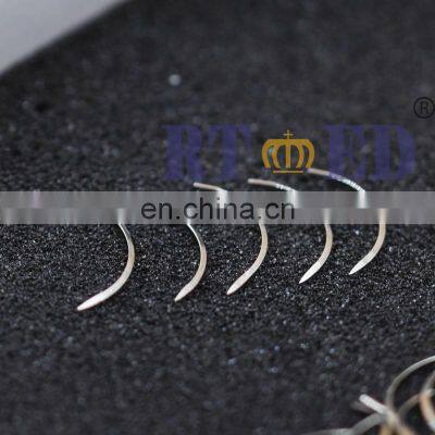Stainless Steel Surgical Suture Needle sharp/blunt taper point round bodied reverse cutting needle spatula needle