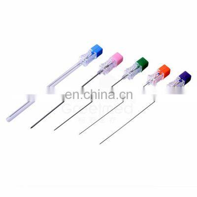 Medical disposable quincke 90mm 100mm stainless steel spinal anesthesia needle set 18g 19g 21g 22g 25g spinal needle