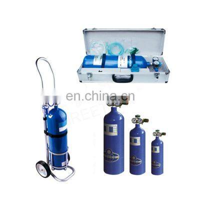 Greetmed Hot sale greetmed 6.3 liter 8 liter 10 liter oxygen cylinder