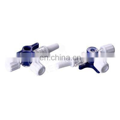 High quality iv cannula disposable medical device injection pvc three way stopcock
