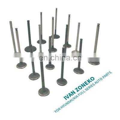 Stable Quality Guangzhou Good Price Ivan Zoneko Auto Engine parts Intake Valve Exhaust Valve engine For Hyundai kia Korean car
