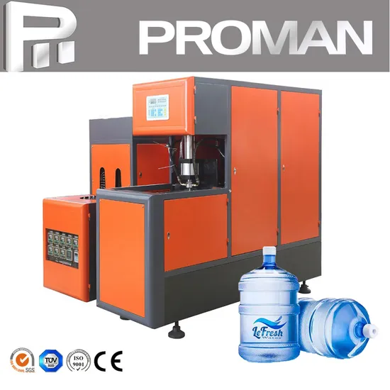 150bpm Semi Automatic 5 Gallon 20L Recycled Plastic Bottle Stretch Blow Molding Machine