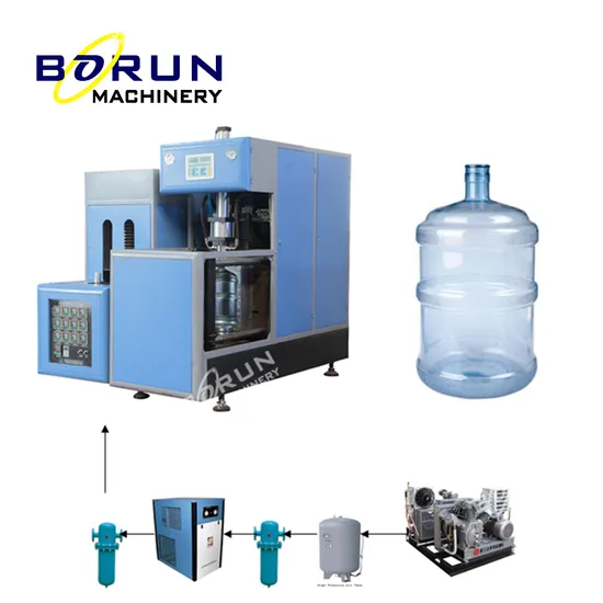 Low Price 50ml 100ml 200ml 500ml 1000ml 2000ml Semi Automatic Pet Bottle Making Stretch Blowing Blow Molding Moulding Machine