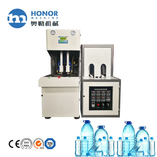Sale 2cavity Semi-Automatic Plastic Water Bottle Blowing Machine