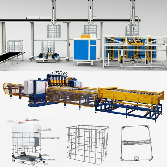 Energy Saving Used Make Extrusion Blow Molding Machine IBC Steel Frame Welding Machine