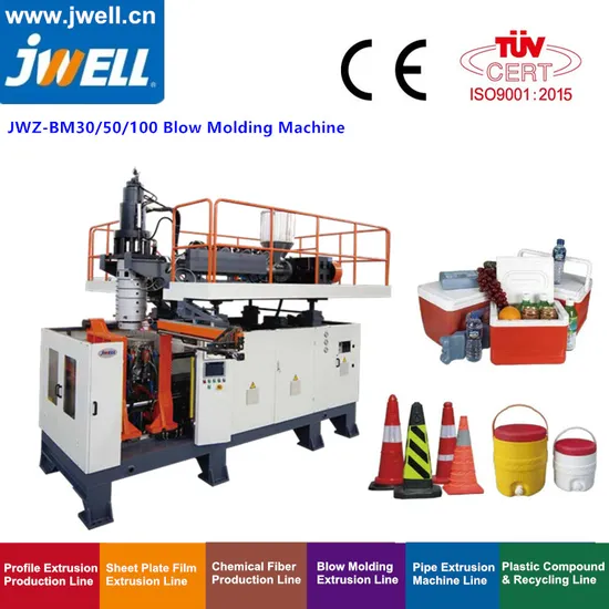 Plastic Extrusion HDPE Road Pyramid and Insulation Barrels Making Blow Molding Machine