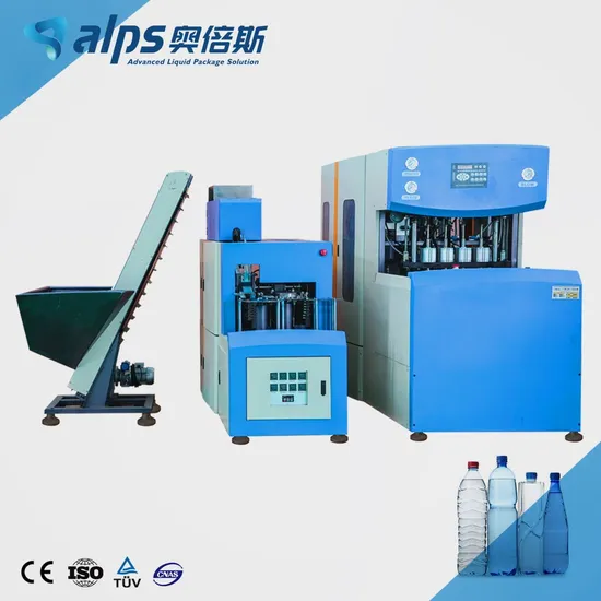 Semi Automatic Pet Bottle Blow Molding Machine / Pet Stretch Blower