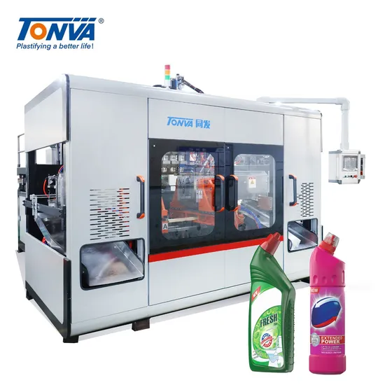 High Output Plastic HDPE Toilet Cleaning Liquid Bottle Blow Molding Making Machine High Output Plastic HDPE Toilet Cleaning Liquid Bottle Blow Molding Making Machine