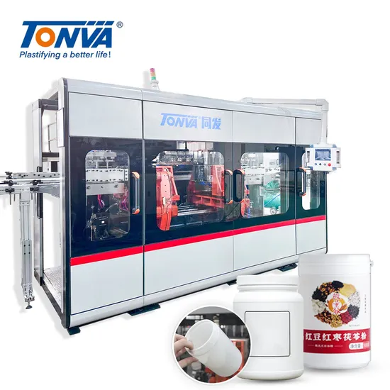 Plastic Wide Mouth Jar Milk Protein Powder Packaging Can Bottle Blow Molding Making Machine