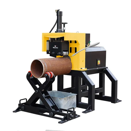 2-12 Inch Steel Pipe Cutter No Fire Hydraulic Pipe Cutting Groove Machine