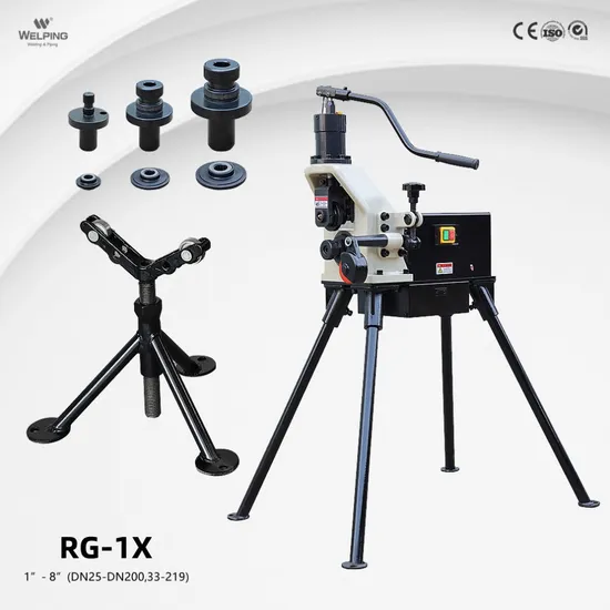 Versatile Electric Hydraulic Roll Groover Machine Steel Pipe Grooving Machine 1"-8" Inch Optional Foot Switch