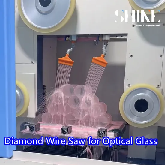 High-Precision Horizontal Gantry Diamond Wire Saw Cutting Machine for Quartz Glass Jade Stone Ceramic Silicon and Prism Cut