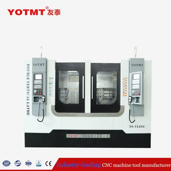 Ts-Vl650 Vertical Parallel Double Spindle CNC Turret Lathe