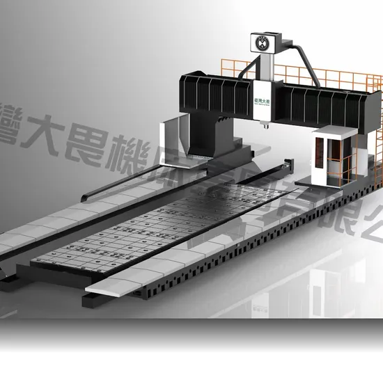 Taiwan Dawei Manufacturing Machine High Hardness Classic Gantry Milling CNC Machining Center Gmc-10052 Double Column Type