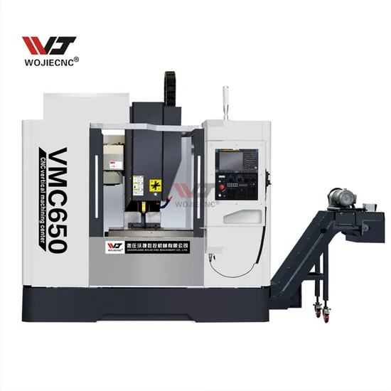 High Quality Vmc650 3axis CNC Milling Machine Machining Aluminium 4 5 Axis CNC Vertical Machining Center with Siemens Fanuk GSK CNC Control System