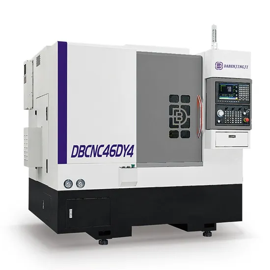 4 End Face Power Shafts + 4 Side Power Shafts on dB-6146 Series CNC Lathe for Multi-Tool Demands