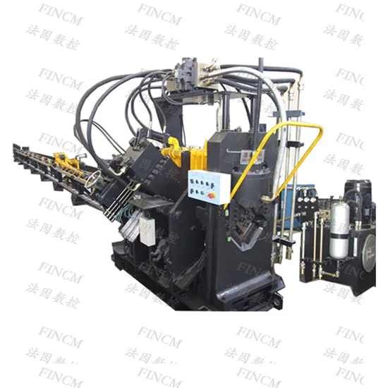 Tower Manufacture Machine FINCM Tower Structure Fabrication Angle CNC Marking   Shearing and Punching Machine