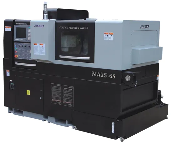 Jianke Ma256s 25mm Double Spindle Swiss Type CNC Lathe Sliding Longitudinal CNC Lathe