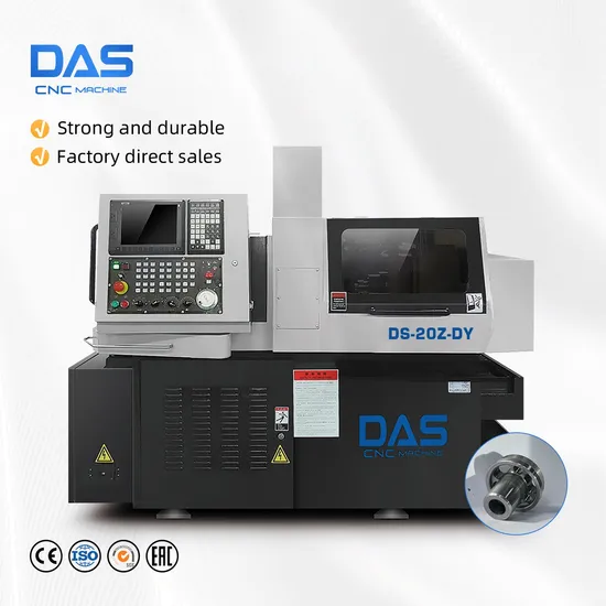 6 Axis 20mm Spindle Holde Live Tool Swiss Type CNC Lathe
