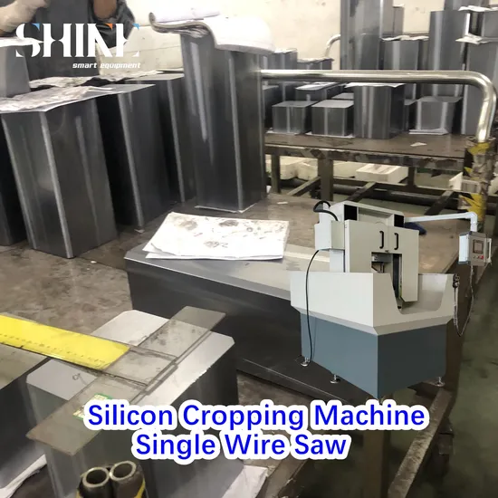 CNC Single Diamond Wire Saw Cutting Machine for High-Precision Silicon Ingot Cutting, Top & Tail Cut, and Sawing in Solar Industry
