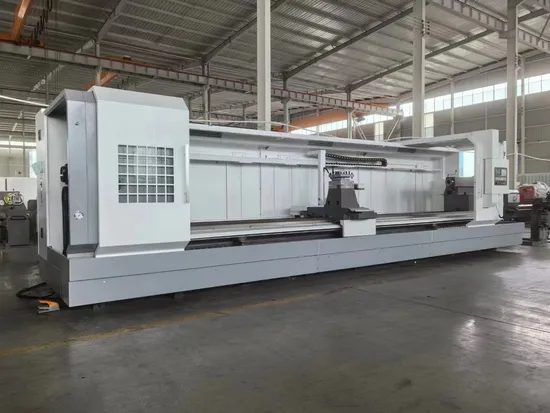 105mm Spindle Bore CNC Flat Bed Lathe Machine