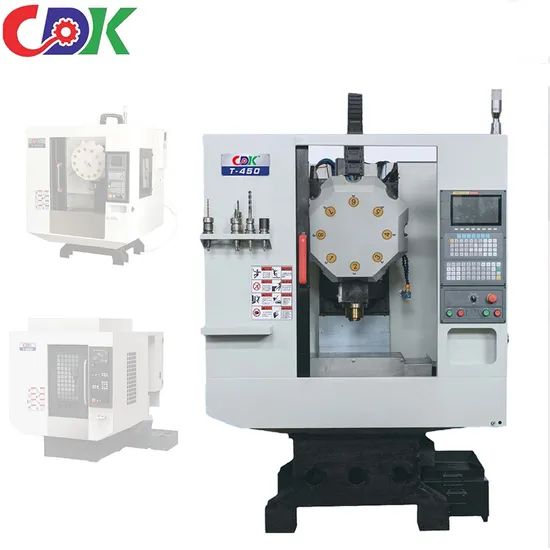 CNC Drilling 13mm Tapping Ball Rail Spindle 6000 Rpm 3.7kw Powerful Drilling Center T450-8t for Copper Aluminum Parts Flange