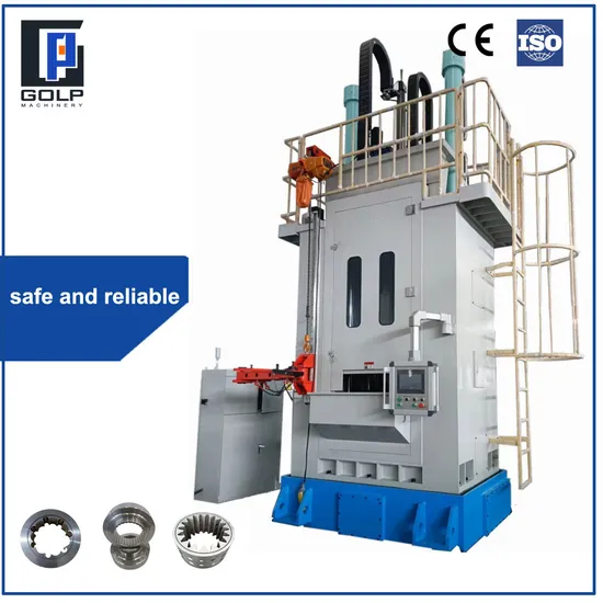 Upward-Pulling Vertical CNC Internal Holes Broaching Machine on Broaching Trolleys