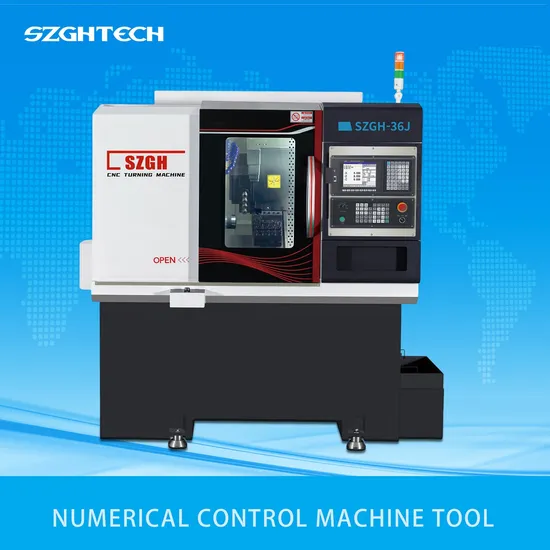 Szgh Spindle Benchtop High-Precise Numerically Controlled Lathe Machine with Multi Tool