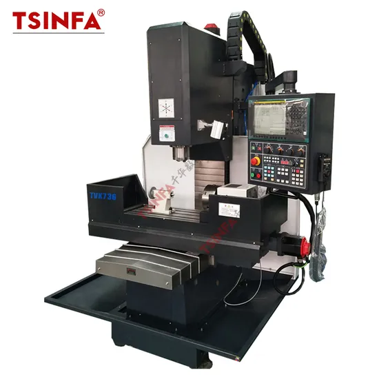 Vertical CNC Milling Machine Xk7136 Vmc Processing Small Round Metal Rod