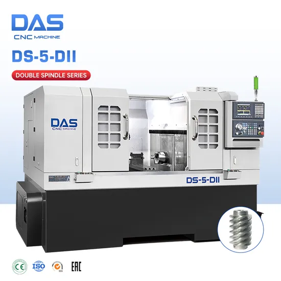 Double Series Dual Spindle Dual Channel Fixed Tool CNC Lathe Ds-5-Dii
