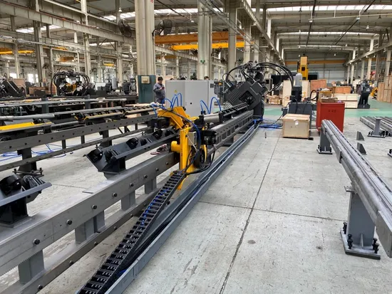 Angle Steel Fabrication Machine  CNC Angle Punching, Shearing and Marking Machine
