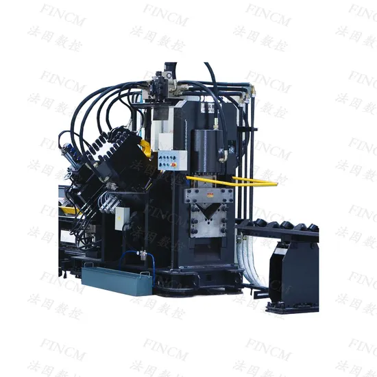 FINMC CNC Angle Steel Line Automatic Shearing Marking Punching Machine For Communication Tower Line