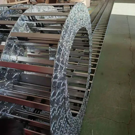 Welded Structure Steel Cable Drag Chain Bridge Type Steel Cable Carrier Enclosed Steel Cable Track Chain