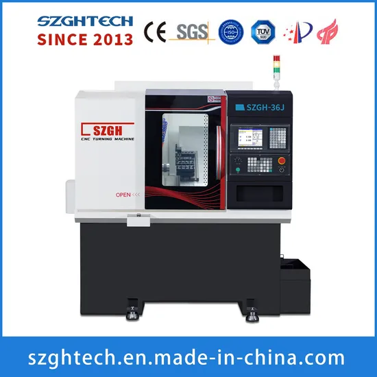 Szgh Slant Counter Top Metal CNC Lathe Machine Linear Guide High Precision CNC Lathe Controller 3 Axis Turret Lathe CNC