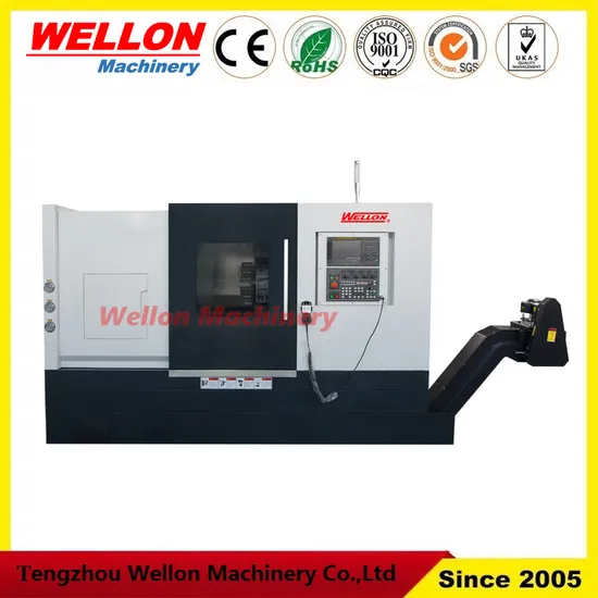 Tck75L Hot Sale 4 Axis Slant Bed CNC Lathe with CE Certificate