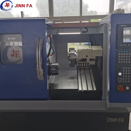 JINNFA  YK-100  Slant Bed CNC Lathe Machine with Hard Rail and Driven Tool
