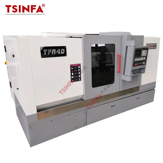 High Precision Slant Bed CNC Lathe CNC Turning Center Tfa40*1000mm