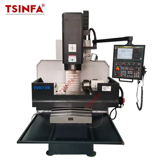 3 Axis Tvk736 CNC Milling Machine Semi Protection for Metal Servo Motor