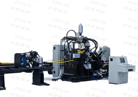 Angle Drilling Machine FINCM Tower Structure Fabrication CNC Hydraulic Angle Automatic Punching Shearing  Marking Machine