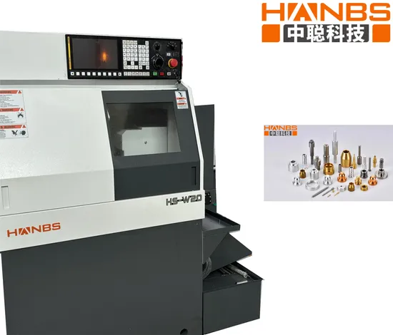 Hanbs New Swiss Type CNC Lathe Machine with Five-Knife Improve Production and Keep Precision HS-W20