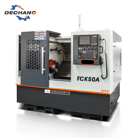 High Precision Torno CNC Turning Center Turret Lathes Tck50A Horizontal Metal Slant Bed CNC Lathe Machine