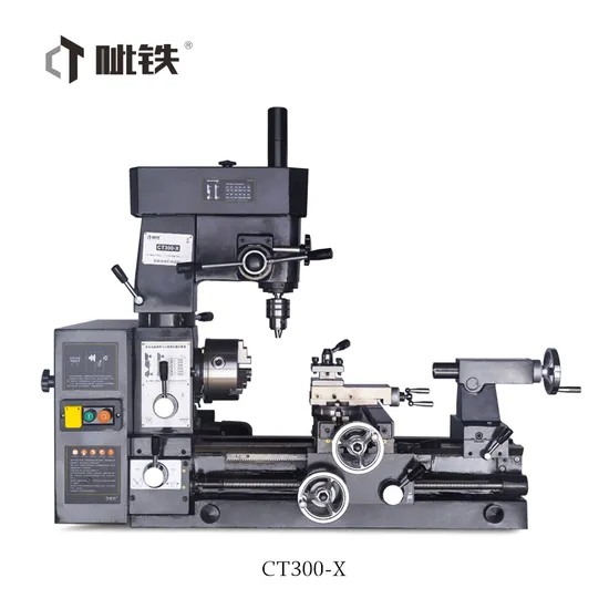 New Design CT 300 Multi-Function Metal Lathe Drill Mill Machine